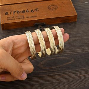 Bangle 4PC 45MM 9K Gold Color Kid Size Cute Bracelet Hawaiian Jewelry Polynesian Top Nicely Flower Bangles Girls Birthday Party Gifts