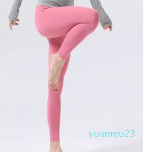 Yoga-Leggings „No Embarrassment Line Nine Points“-Hose, hüfthebende Leggings für Damen, hohe Taille, nacktes Gefühl, Fitness