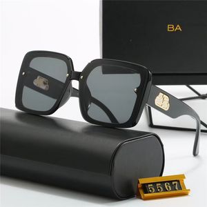 Designer-Sonnenbrillen für Herren und Damen, modische, klassische Sonnenbrille, luxuriöse polarisierte Piloten-Übergroße-Sonnenbrille, UV400-Brille, PC-Rahmen, Polaroid-Linse 5567