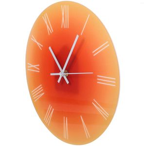 Wall Clocks Operated Analog Acrylic Clock Birthday Decoration Girl Silent Non Ticking