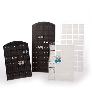 Fashion Plastic 1 Set 10 Pieces 48 72 Holes Earring Holder Jewelry Display Ear Stud Rack Earrings Organizer Holder Jewelry Stand319O