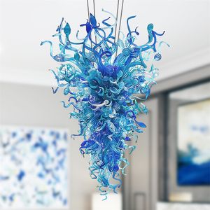 Nordisk stil kristall ljuskronor lampor multi färg handblåst glas ljuskrona ljus fancy dale chihuly art inomhus ljuskronor fixtur för hotellgalleria villa lr394