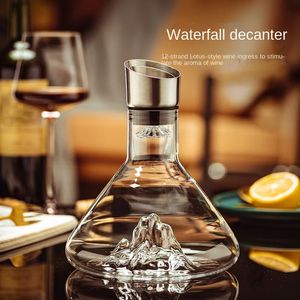 Strumenti da bar Iceberg Vino rosso Decanter veloce Set di bicchieri per celebrità online di alta qualità per uso domestico Pentola di fascia alta di lusso europea 231204