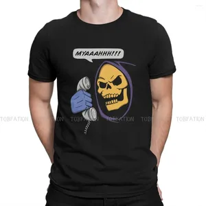 Men's T Shirts He-Man And The Masters Of Universe Myaaahhh Shirt Graphic Tees Summer Cotton Clothing O-Neck TShirt