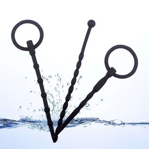 Giocattolo del sesso Massaggiatore Catetere uretrale in silicone Stimolazione dell'occhio del cavallo Giocattoli adulti per gli uomini Gay Sounding Penis Plug Insert Uretra