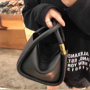 2022 neue Thai Nische Marke Boyy Vintage Mode Trend Wonton Tasche Litschi Korn Weiches Leder frauen Einzelnen Schulter Platz handb288F