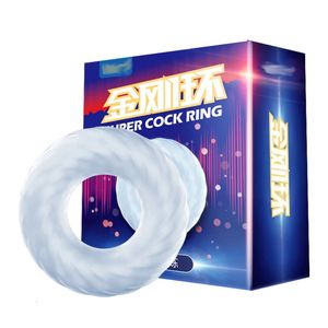 Cockrings Silicone Male Erection Penis Ring 3 Level Long Lasting Training Time Delay Cock Rings Sleeve Sex Toys for Men Product Shop 231204