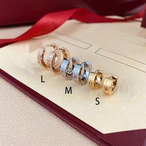 Biżuteria modowa Prezenty Kolczyki Women małe kolce stadninowe złota różana kolczyka dla kobiet impreza ślubna 298D
