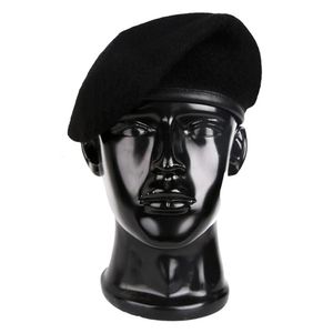 Berets US Army Military Special Forces Ranger Wool Cap Hat Beret Black 231204