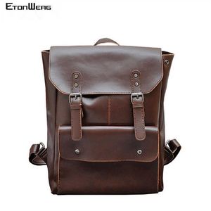 Evrak Evleri İş Ofisi Dizüstü Backpack Erkekler Çok Fonksiyonlu Okul Çantaları Tasarımcı PU Deri Backbag Kadın Seyahat Çantası Paketi Sıradan 231N