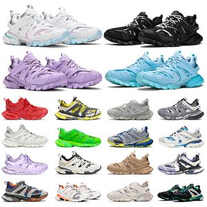 Gratis fraktskor Lyxdesigner 3 3.0 Mens Womens Designer Shoes All Blacks White Purple Beige Green Pink Blue Blue Mens Shoes Famous Sneakers Trainers