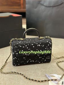 Vintage Channel Bags Luxury Shoulder Bags Designer Handbags Limited Edition Crossbody Box Bag Fashion Lady Clutch Purse Advanced 23K Wallets Handbag with Mirror