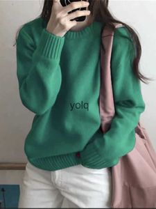 여자 스웨터 새로운 가을과 겨울 스웨터 풀오버 시즌 외부 착용 느슨한 복고풍 니트 셔츠 긴 소매 토포 크