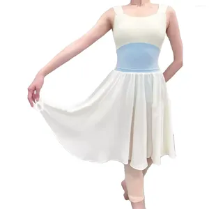 Stage Wear Ballet Próba spódnica profesjonalna standardowa standardowa nauczycielka gęsta i nieprzepuszczalna długi elastyczny pasek kontrastowy 50 cm