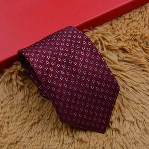 2024 Men Neck Ties Designer Ties Fashion Mens Neckties Letter Print Business Leisure Handmade Cravat 100% Silk Luxury Top Quality
