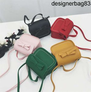 Children handbag girls candy color Bows princess bags fashion kids PU single shoulder bag girl chirstmas party purse