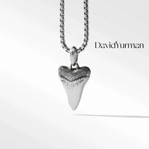 Ожерелье Dy, роскошный дизайнерский TwistedDY, новая модная серебряная подвеска с зубами акулы для прямой продажи