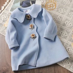 Giacche Cappotto da ragazza Versione coreana Autunno e inverno Bambini e Abbigliamento spesso 3 10Y 231204