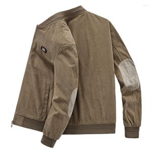 Men's Jackets 2024 Spring Autumn Corduroy Slim Jacket Men Cargo Work Coat Male Casual Tactics Military Bomber Outwear Clothing 5XL