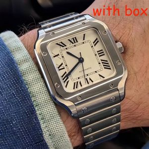 Классические мужские часы Роскошные дизайнерские нейтральные часы Мужские часы 2813 Часы с автоматическим механизмом Ремешок из нержавеющей стали Складной Montre De Luxe с коробкой