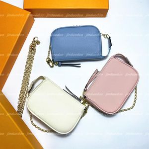 Äkta av högsta kvalitet mini handväska plånböcker läder totes lyxiga designers crossbody axelväskor handväska män kvinnor fo274g