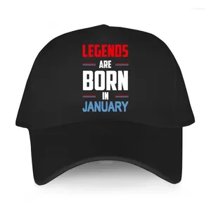 Ball Caps Baseball Cap Adjustable Cotton Fashion Hats Men Legends Are In January Original Funny Design Summer Leisure Sun Hat