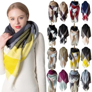 Bufandas 2023 MANURA DE MABENTA DE NAVIDAD Damas calientes Long Shawl Colorido Bufanda Cambia de doble cara