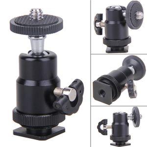 Diğer AV Aksesuarları Alüminyum Döner Montaj Stand 14 Ayakkabı Adaptörü Metal Flaş Tripod Braketi Kilit Kamera Aksesuarları ile 360 ​​Derece 231204