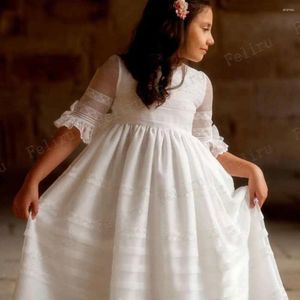 Girl Dresses Flower Dress Princess First Communion Cap Sleeve Wedding Party Dresss