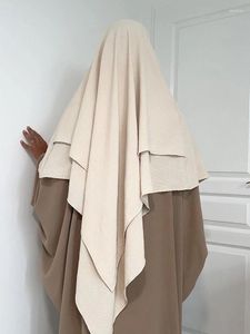 Abbigliamento etnico Eid Musulmano Lungo Khimar Hijab Indumento di preghiera Turbante per le donne Ramadan Avvolgere Sciarpa in testa Abaya Dubai Niqab Foulard