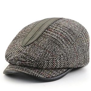 Berets Retro Filz sboy Caps Männer Achteckige Hüte Britische Maler Hüte Herbst Winter Berets Dad Flache Ivy Caps Männliche Berets gorras 231204