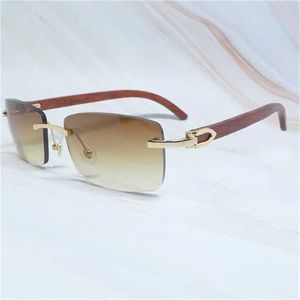 Trend Uomo Casual Woods Moda Estate Tonalità Colore Craved Wood Lusso per le donne Gafas De SolKajia Nuovo