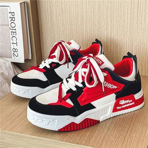 Dress Shoes Fashion White Red Mens Skateboard Casual Sports Streetwear Men Designer Hip hop Skate Sneakers Zapatos De Hombre 231204