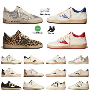 Top Casual Designer shoes Woman Mens Golden Goode Sneakers Silver Leather Pink Green Red Black White Leather Suede Vintage Basketball Platform Skateboard Trainers