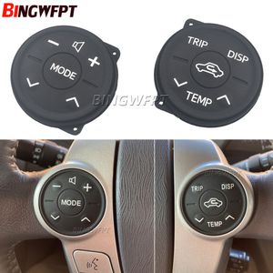 2PCS Car Left + Right Steering Wheel Switch Control Panel Rubber For Toyota Prius 30 2009-2013 prius Eco 2010-2013 Prius ZVW30