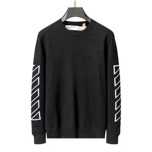 24SS Winter Simple Men's Sweater Classic Striped Style Trend Brand Casual High-End Materials Sticked Crew-Neck tröja FY12040011