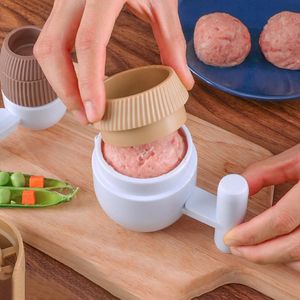 Fleisch Geflügel Werkzeuge 2 teile/satz Fleischbällchen Maker Küche Fisch Ball Reis, Der Form NonStick DIY Gefüllte Sand Shaper 231204