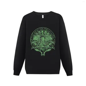 Erkek hoodies idol hasta yeşil varyant cthulhu tanrı sanat sweatshirt Koreli sonbahar kıyafetleri sweatshirt