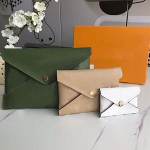 Klasyczny projekt wysokiej jakości 3 -częściowy pochette kirigami portfel damski torebki torebki podwójne portfele hasp fold karty Passor241d