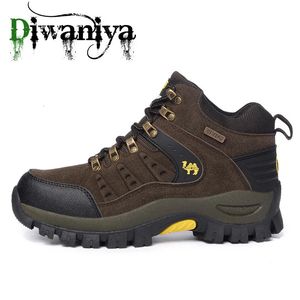 Dress Shoes Outdoor Waterproof Hiking Boots Men Unisex Winter Walking Climbing Mountain Sport Hunting Sneakers 231204