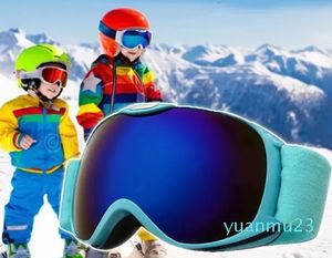 Goggles ålder barn glasögon antifog uv skydd dubbel lager lins barn snö vinter utomhus sport snowboard eyewea