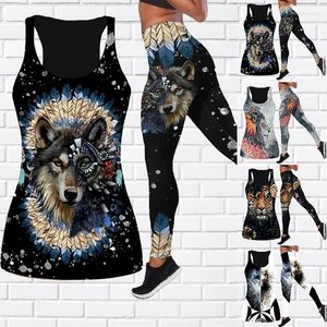 Pantaloni da donna Moda Leggings da allenamento con stampa animalier 3D Fitness BuLift Yoga XS-8XL