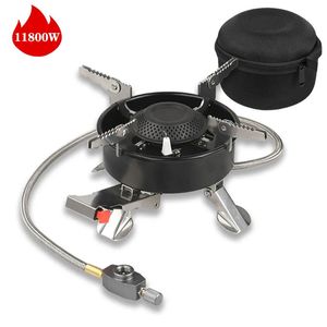 Öfen Outdoor Camping 11800 W Heizung Überleben Herd Tragbare Falten Picknick BBQ Kochen Gas Wandern Ofen 231202