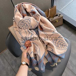 Schals Beliebte Sonnencreme-Druck Große Schals Winter New Style Wolle Bandana Luxus Staubdichte Kaschmirschals Mode 195X65CM Strandtuch J1204