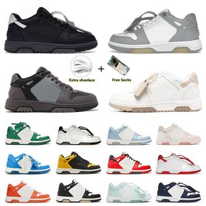 OW Out Of Office Men Women Luxury Designer Shoes Off Black White Sand Khaki Purple Yellow Pink Navy Blue Womens Shoes Sneakers Trainers