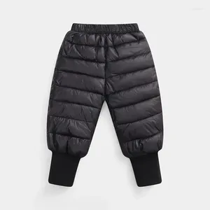 Hosen 1-6 Jahre Kleinkind Baby Winter Schneehose Für Mädchen Jungen Säugling Daunen Baumwolle Warme Harem Kinder Wasserdicht 2 3 4 5