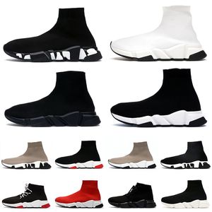 Qualidade Deisgner Sock Shoes Speed 1.0 .2.0 para Mens Traines Sapatos Ao Ar Livre Todos Preto Branco Graffiti Verde Azul Rosa Clear Sole Running Shoe Mulheres Homens Sapatos Esportes Sapatilhas