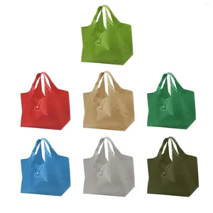 Sacos de compras Saco de compras reutilizável Dobrável Lavável Grande capacidade Tote resistente Eco Bolsa amigável cabe no bolso