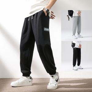 Wiosna jesień koreańskie sznurka proste męskie spodnie siłowni Panty męskie joggery prowadzące sportowe spodni hip-hopowe Fit Fit Outdoor Streetwear Men Men Men Men 8xl