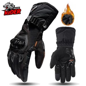 Fem fingrar handskar motorcykel vindtät vattentät guantes moto män motorcykel ridning pekskärm motocross vinter 231204